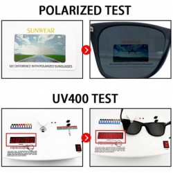 Goggle Square Shade Glasses-Polarized Sunglasses For Men Women-UNBREAKABLE Frame - H - CD1905Y8XW8 $32.70