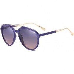 Aviator Polarized Aviator Sunglasses for Men Women UV Protection 8055 - Purple - CU195SCNKNS $10.63