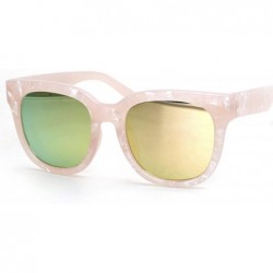 Oversized 103 Premium Oversize Womens Mens Mirror Funky Fashion Candy Sunglasses - Mirrored - CW17YQ2IHAA $26.99