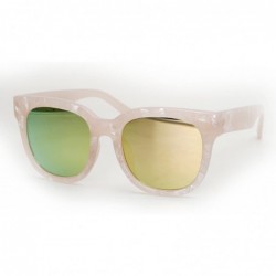 Oversized 103 Premium Oversize Womens Mens Mirror Funky Fashion Candy Sunglasses - Mirrored - CW17YQ2IHAA $29.15