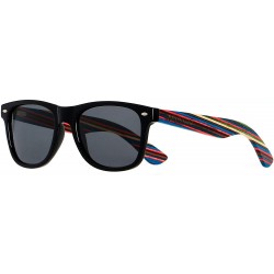 Sport Wood Sunglasses Polarized for Men Women Uv Protection Wooden Bamboo Frame Mirrored Sun Glasses SERRA - C218IGG0MWS $39.07