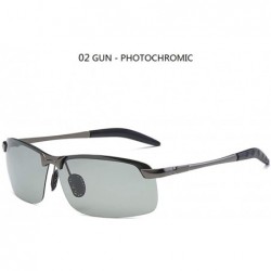 Rectangular Sunglasses Men Polarized Driving Glasses Male Change Color Sun Glasses Day Night Vision Driver's Eyewear - CV194O...