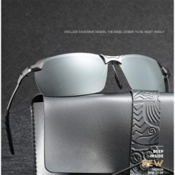 Rectangular Sunglasses Men Polarized Driving Glasses Male Change Color Sun Glasses Day Night Vision Driver's Eyewear - CV194O...