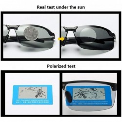 Rectangular Sunglasses Men Polarized Driving Glasses Male Change Color Sun Glasses Day Night Vision Driver's Eyewear - CV194O...