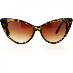 Oversized Womens 20s Classic Mod Retro Vintage Style Cat Eye Sunglasses - Tortoise - CD12HHXSHOZ $19.08