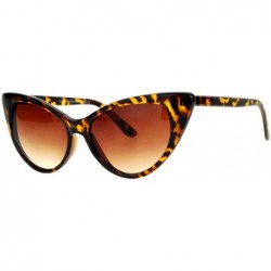 Oversized Womens 20s Classic Mod Retro Vintage Style Cat Eye Sunglasses - Tortoise - CD12HHXSHOZ $12.14