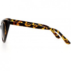 Oversized Womens 20s Classic Mod Retro Vintage Style Cat Eye Sunglasses - Tortoise - CD12HHXSHOZ $12.14