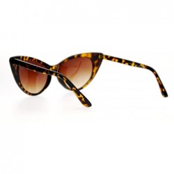 Oversized Womens 20s Classic Mod Retro Vintage Style Cat Eye Sunglasses - Tortoise - CD12HHXSHOZ $12.14