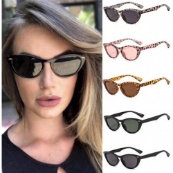 Goggle Women Fashion Sunglasses Cat Eye Sun Glasses Retro Leopard Eyewear Sun Glasses - C - CF18TQZ0G0Z $7.44