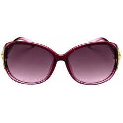 Round Rose Big Frame Vintage Sunglasses for Mens Womens-Retro Round Mirrored Lens Eyeglasses (Purple) - Purple - C7190C6E0ZK ...