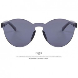 Aviator Fashion Women Cat Eye Shades Luxury Sun Glasses Integrated C01 Gray - C01 Gray - CN18XE0T7TO $9.72