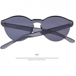 Aviator Fashion Women Cat Eye Shades Luxury Sun Glasses Integrated C01 Gray - C01 Gray - CN18XE0T7TO $9.72