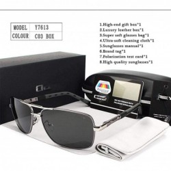 Goggle Men's Polarized Sunglasses Women Sun Glasses Driving Goggles Y8724 C1 BOX - Y8724 C3 Box - CB18XDW9M7S $30.47