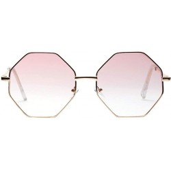Oversized Women Vintage Eye Sunglasses Retro Eyewear Square Oversized Sunglasses Fashion Radiation Protection - B - CL18OU85S...