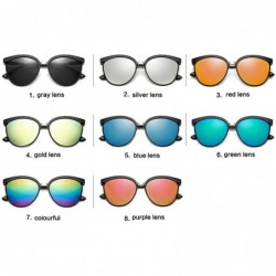 Sport Candies Brand Designer Cat Eye Sunglasses Women Luxury Plastic Sun Glasses Classic Retro Outdoor - Purple Lens - CG18W7...