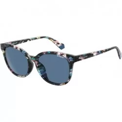 Butterfly SUNGLASSES PLD 4089 FS JBW C3 HAVANA BLUE POLARIZED LENSES - C3195S7ZUR5 $72.71