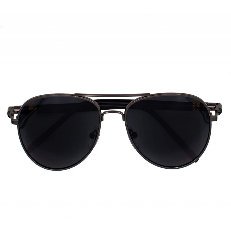 Oversized Metal Frame Oversized Spring Leg Alloy Men's Aviator Sunglasses Polarized Brand Design Male Sun Glasses - CO18WKKTZ...