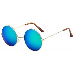 Aviator Vintage Round Polarized Hippie Sunglasses Small Round Polarized Sunglasses - D - CJ190HXI3YH $8.09