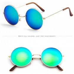 Aviator Vintage Round Polarized Hippie Sunglasses Small Round Polarized Sunglasses - D - CJ190HXI3YH $8.09