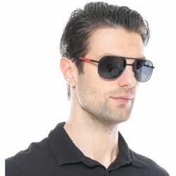 Sport Limited Edition Metal Alloy Frame Folding Compact Pocket Aviator Sunglasses - Black - C112EJZX4CT $17.61