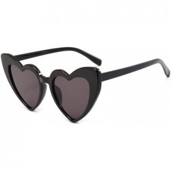 Oversized Sunglasses Women Cat Eye Vintage Sun Glasses Christmas gift Heart shape Party Glasses - Pink - CL18W4EGM0A $10.48