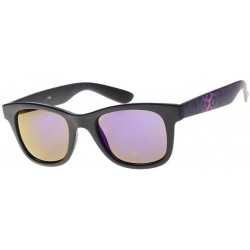 Square Wild Safari Retro Square Frame Sunglasses UV400 - Purple - C912E3FTOQZ $8.25