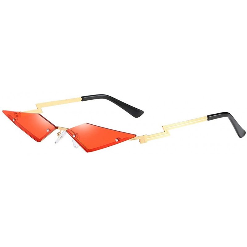 Aviator Square Aluminum Magnesium Frame Polarized Sunglasses Spring Temple Sun Glasses - Red - C0199AMCDKU $7.41