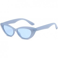 Goggle Women Retro Vintage Cat Eye Fashion Sunglasses - Blue - C518WU9Y76A $36.71