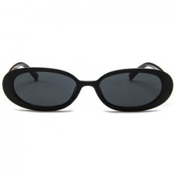 Round Style Oval Sunglasses Women Vintage Retro Round Frame White Men Sun Glasses Female Black Hip Hop Clear UV400 - C8198AHG...