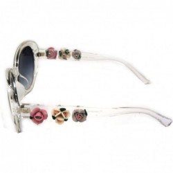 Butterfly Luxury Butterfly Lady Retro Party Beach Flowers wedding Sunglasses - C118594WOUS $22.87