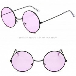 Rimless Women Men Fashion Circle Frame Vintage Retro Glasses-Unisex Sunglasses Eyewear - F - CA18Q3XR3CU $11.69