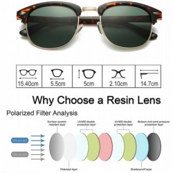Round Polarized Sunglasses for Men and Women - Semi-Rimless Men Sunglasses polarized uv protection WP2006 - CT18DXKGY9H $17.90