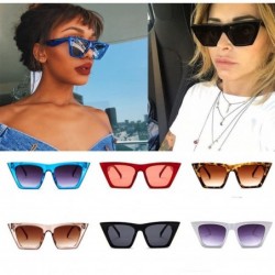 Cat Eye Fashion Women Ladies Fashionable Over-Sized Sunglasses Vintage Retro Cat Eye Sun Glasses - White - C718QK58RD8 $6.67