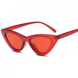 Cat Eye Sunglasses Women Plastic vintage retro triangular cat eye glasses Outdoor - C6 - C718X2ZQ484 $46.32