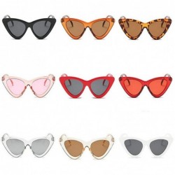 Cat Eye Sunglasses Women Plastic vintage retro triangular cat eye glasses Outdoor - C6 - C718X2ZQ484 $20.38