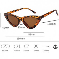 Cat Eye Sunglasses Women Plastic vintage retro triangular cat eye glasses Outdoor - C6 - C718X2ZQ484 $20.38