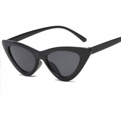 Cat Eye Sunglasses Women Plastic vintage retro triangular cat eye glasses Outdoor - C6 - C718X2ZQ484 $20.38