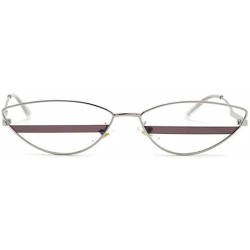 Aviator 2019 new ladies sunglasses cat eyes ultra small frame triangle ladies sunglasses - B - CU18S8S9GTG $38.88