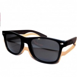 Wayfarer Ebony Wayfarer Wood Spring loaded Arms with Polarized UV400 Lens - C718E7E2YO7 $26.58