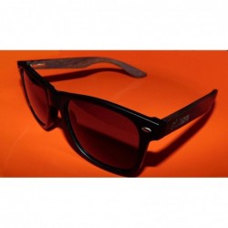 Wayfarer Ebony Wayfarer Wood Spring loaded Arms with Polarized UV400 Lens - C718E7E2YO7 $14.37