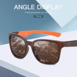 Aviator Polarized UV400 Retro Classic Square Sunglasses Classic Retro for Man and Woman- for Outdoor Travel - CM18AOQLC7W $12.43