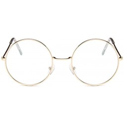 Round Fashion Round Polarized Sunglasses Metal Frame Flat Circle lens Glasses Men Women UV400 - Type9 - CF18EX6MKCE $9.86