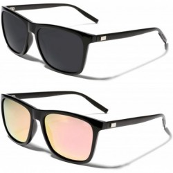 Aviator Polarized Sunglasses for Women Men Driving Rectangular Aluminum Sun Glasses UV 400 Protection - C118C0GETK9 $28.17