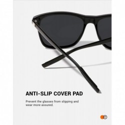 Aviator Polarized Sunglasses for Women Men Driving Rectangular Aluminum Sun Glasses UV 400 Protection - C118C0GETK9 $28.17
