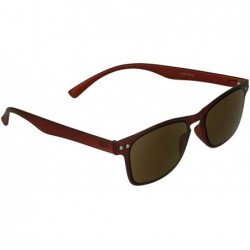 Rectangular Square Reading Sunglasses Full Sun Reader Men Women Flexible Light - Red - C612LH8QU45 $25.61