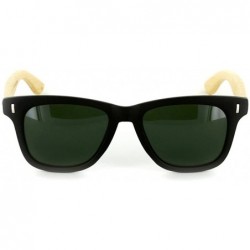 Wayfarer Zen Sun HDP" Wayfarer Sunglasses- TAC Polarized High Definition Lens- Unisex - Black W/ Green Lens - CV11YR3D901 $27.23