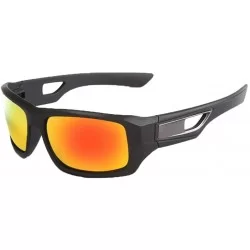 Sport Sport Sunglasses Fashion Polarized Sunglasses Outdoor Riding Glasses Sports Sunglasses Adult - Black&brown - C718UGDUKT...
