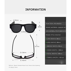 Round Premium Unisex Polarized Fold Frame Sun Glasses Trendy Stylish Sunglasses for Men Women - Pink Pink Lens - C818YOG850U ...