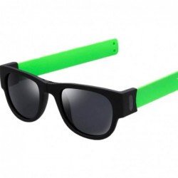 Rimless Creative Wristband Glasses-Slap Folding Sunglasses - Sunglasses Driving Goggles-Driving Action Sports - CZ196SRL3O6 $...
