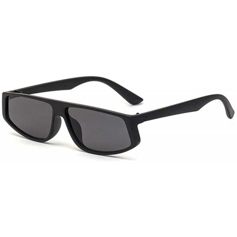 Square Fashion New Small Frame Square Sunglasses Men Women Ultralight Retro Leopard Sun Glasses UV400 - Matte Black - C9193UA...